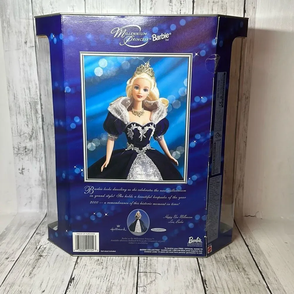 Mattel Millennium Princess Holiday Barbie Doll 2000‎ Blue Velvet Dress